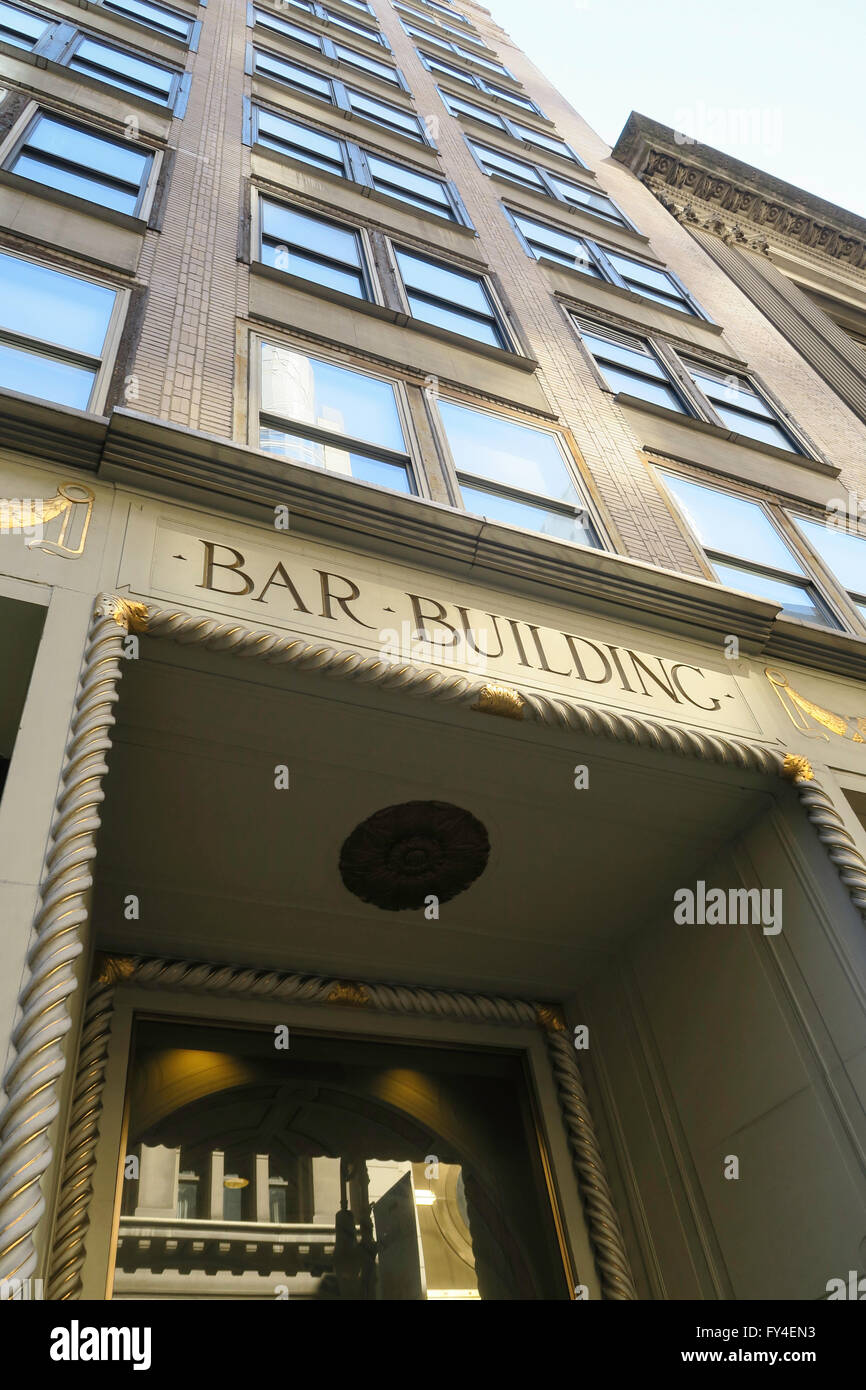 Bar Building Facade and Entrance, NYC Stock Photo Alamy
