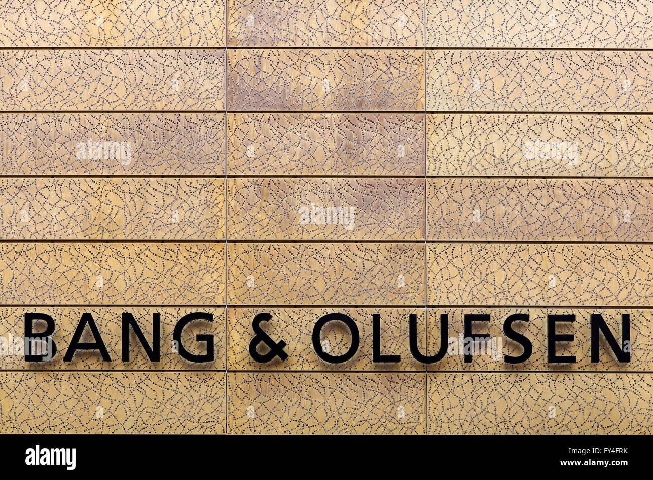 Facade of Bang Olufsen store Stock Photo