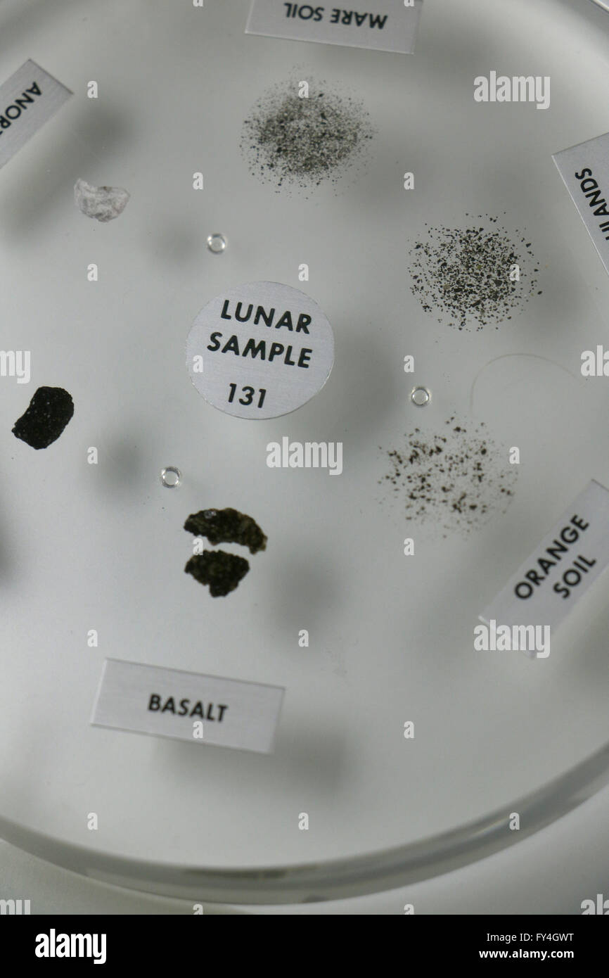 NASA moon rock samples Stock Photo Alamy