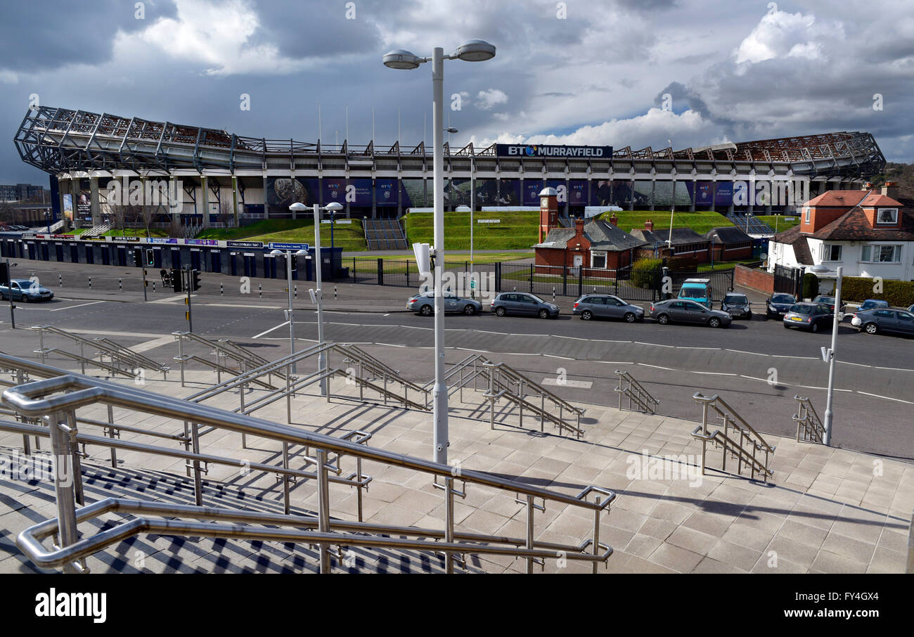 Murryfield stadium Edinburgh. Stock Photo