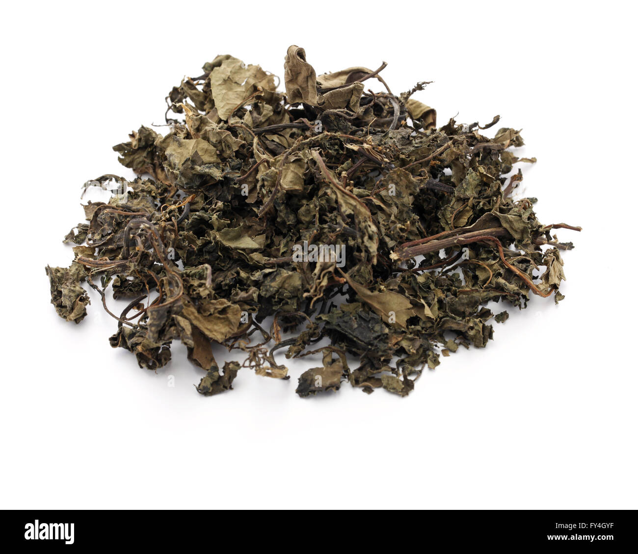 dried bitter leaf, vernonia amygdalina, nigerian food Stock Photo Alamy