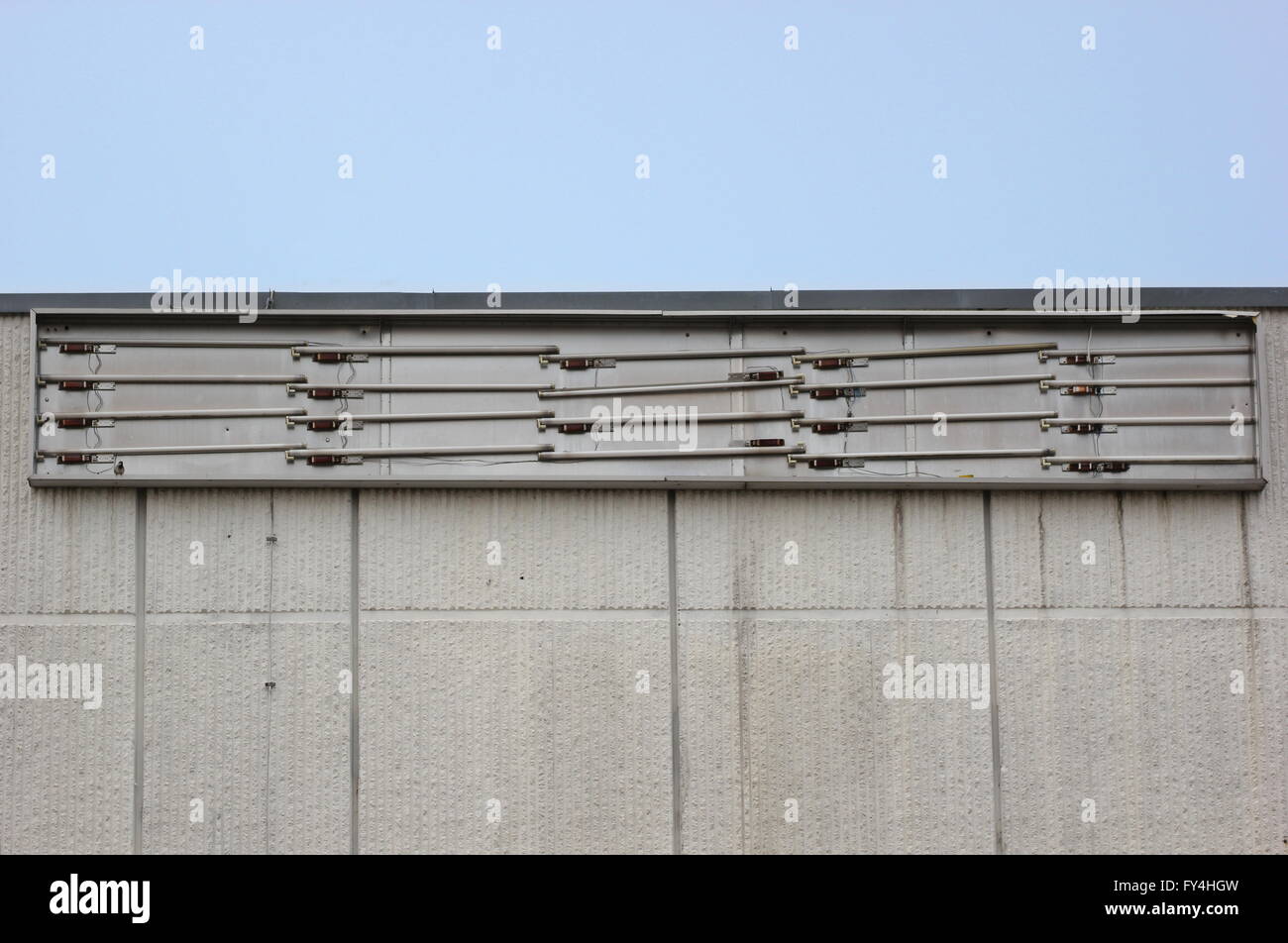 Old fluorescent tubes from illuminated advertising Stock Photo Alamy