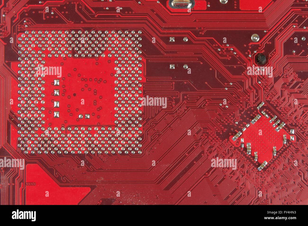 Computer Program Filthy Closeup electronic circuit board dirty. Computer board with chips and ...