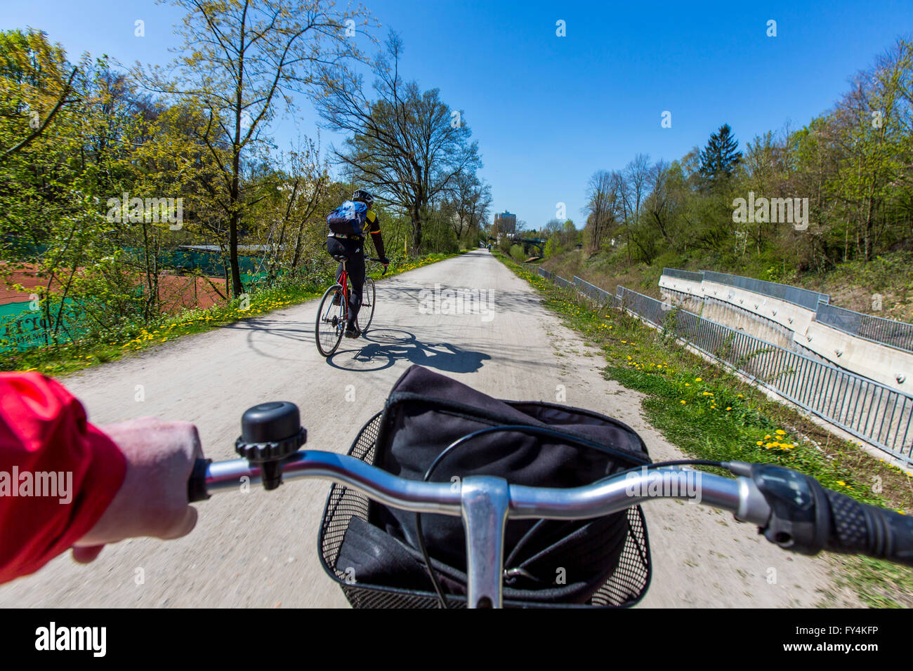 First part of a bike path highway through the Ruhr area, between Essen