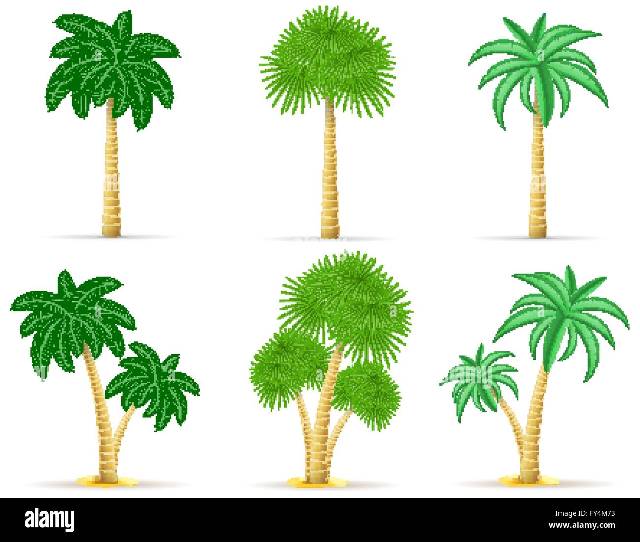 palm tree vector illustration isolated on white background Stock Vector ...