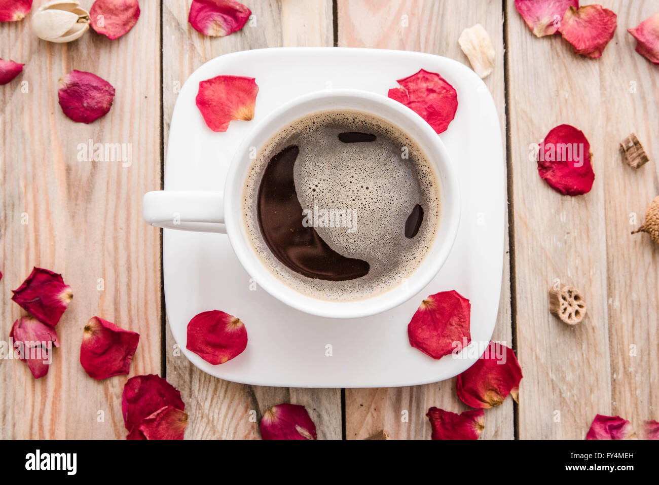 Cup of coffee is a reason for joy Stock Photo Alamy