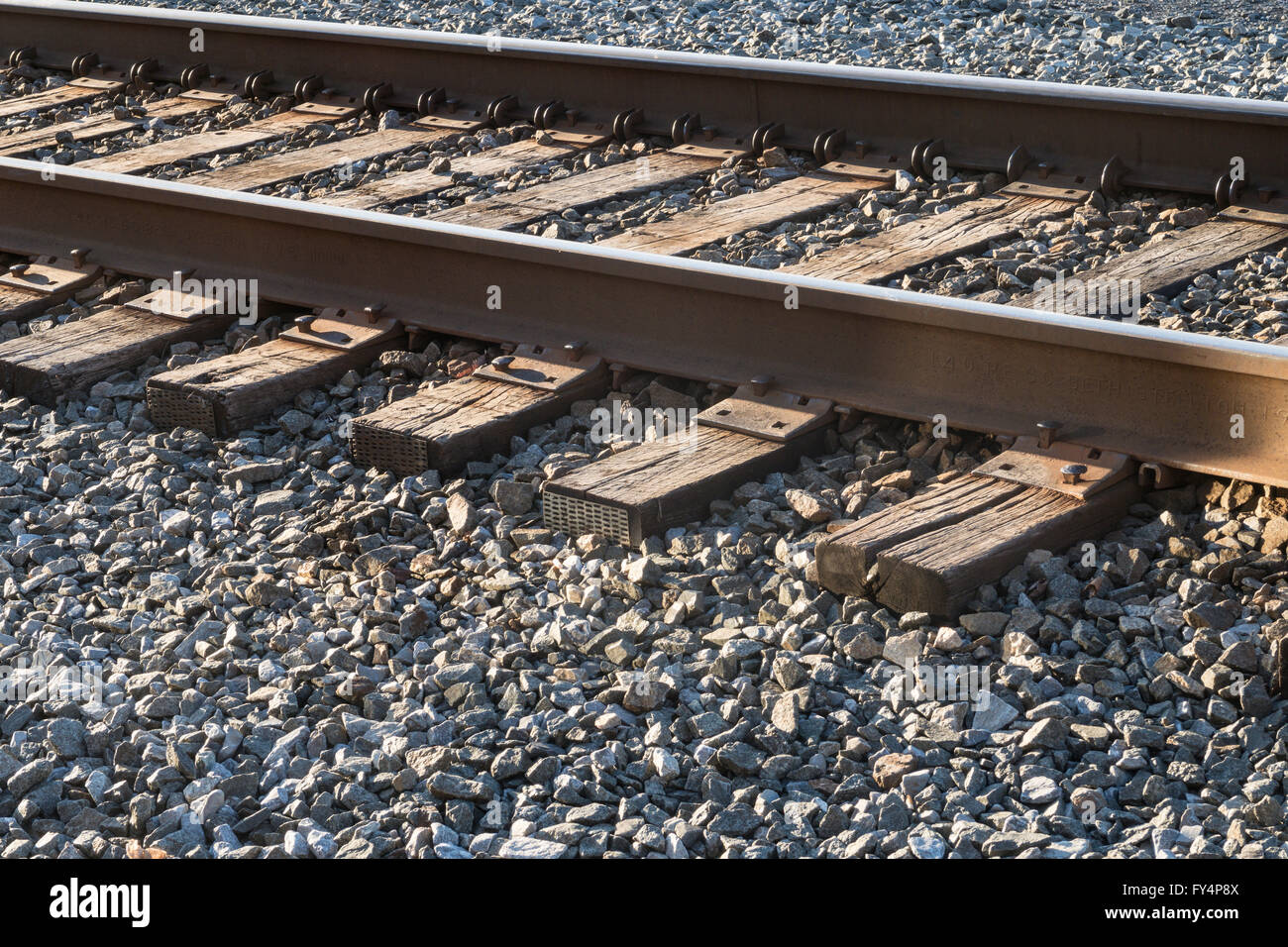 Railroad Tracks , USA Stock Photo Alamy