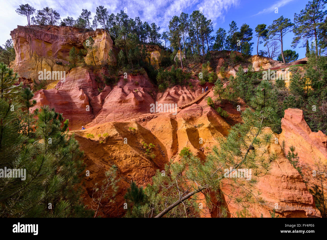 les Ocres de Roussillon Vaucluse Haute Provence France 84 Stock Photo ...
