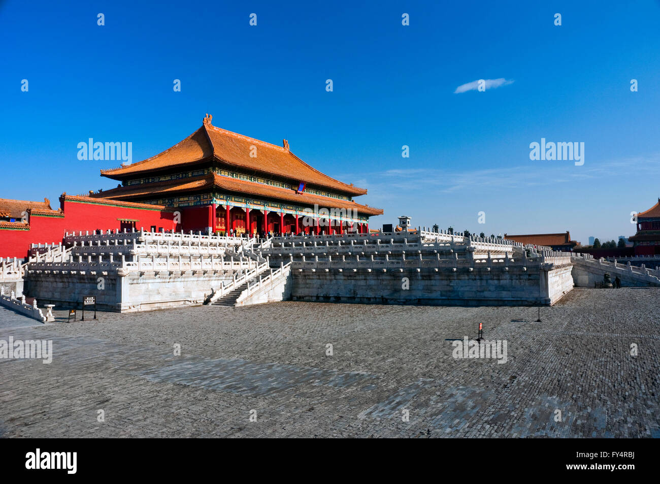 The Imperial Palace is the most famous travel sites in China. This is the biggest palace in the Imperial Palace Stock Photo
