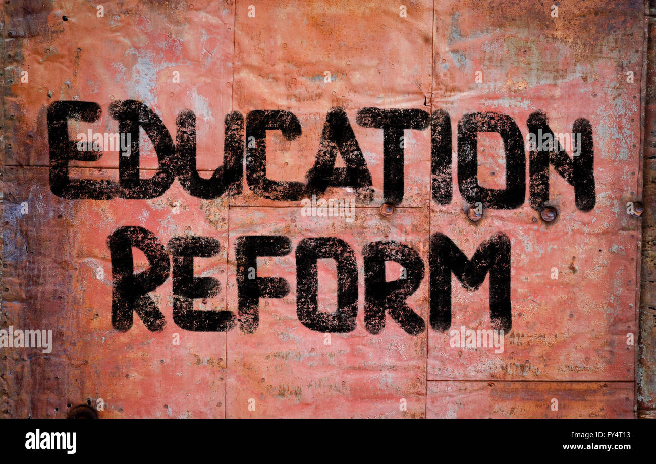 Education Reform Concept Stock Photo Alamy