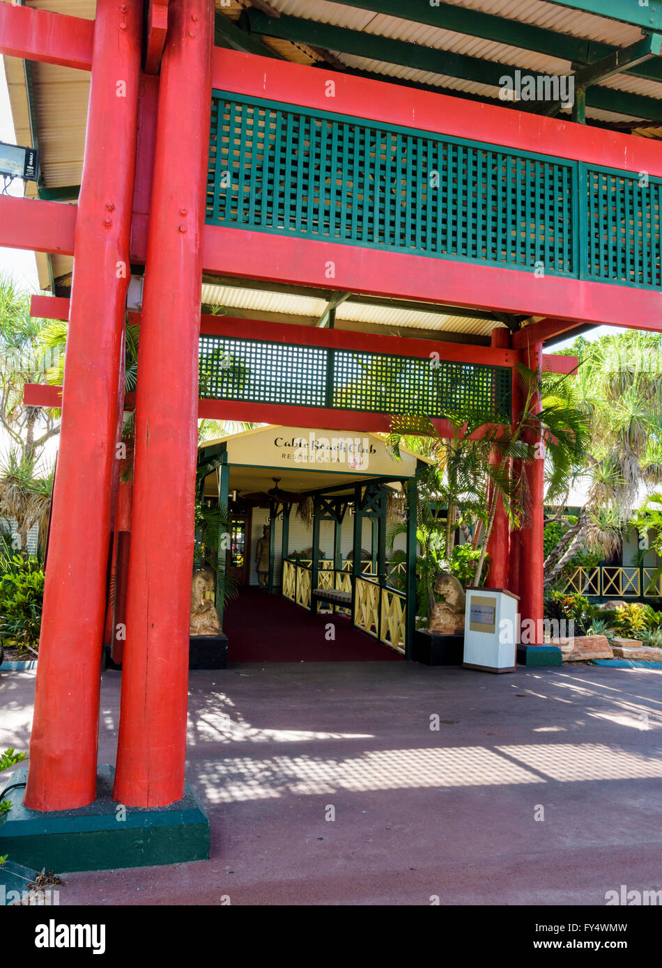 Main entrance to the Cable Beach Club Resort and Spa, Broome, Kimberley