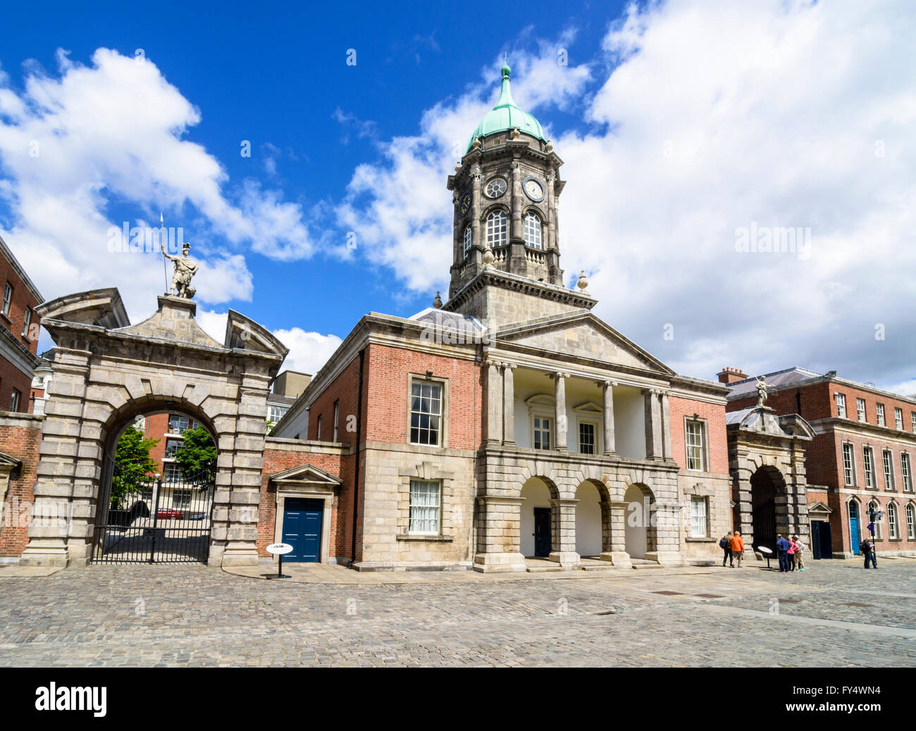 Bedford Tower above Bedford Hall in Upper Castle Yard, Dublin Castle, Dublin, Ireland Stock Photo
