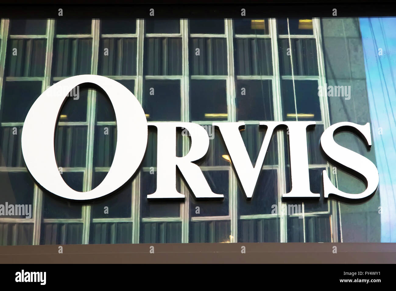 Fashion company Orvis on 5th Avenue in Manhattan (New York City) Stock Photo