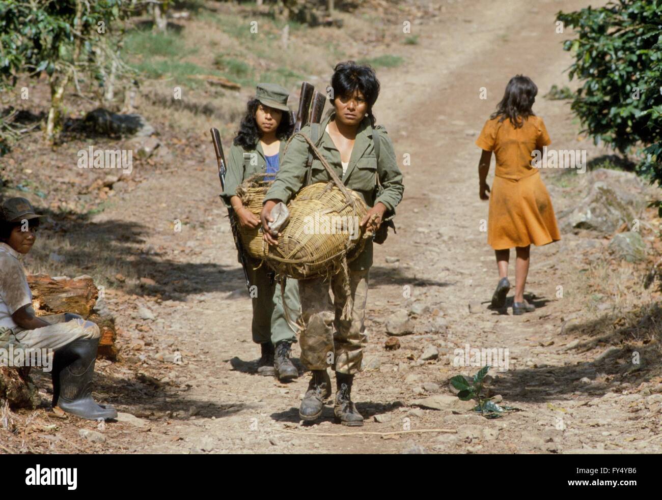 Nicaragua, volunteers of the brigades of work assigned to the