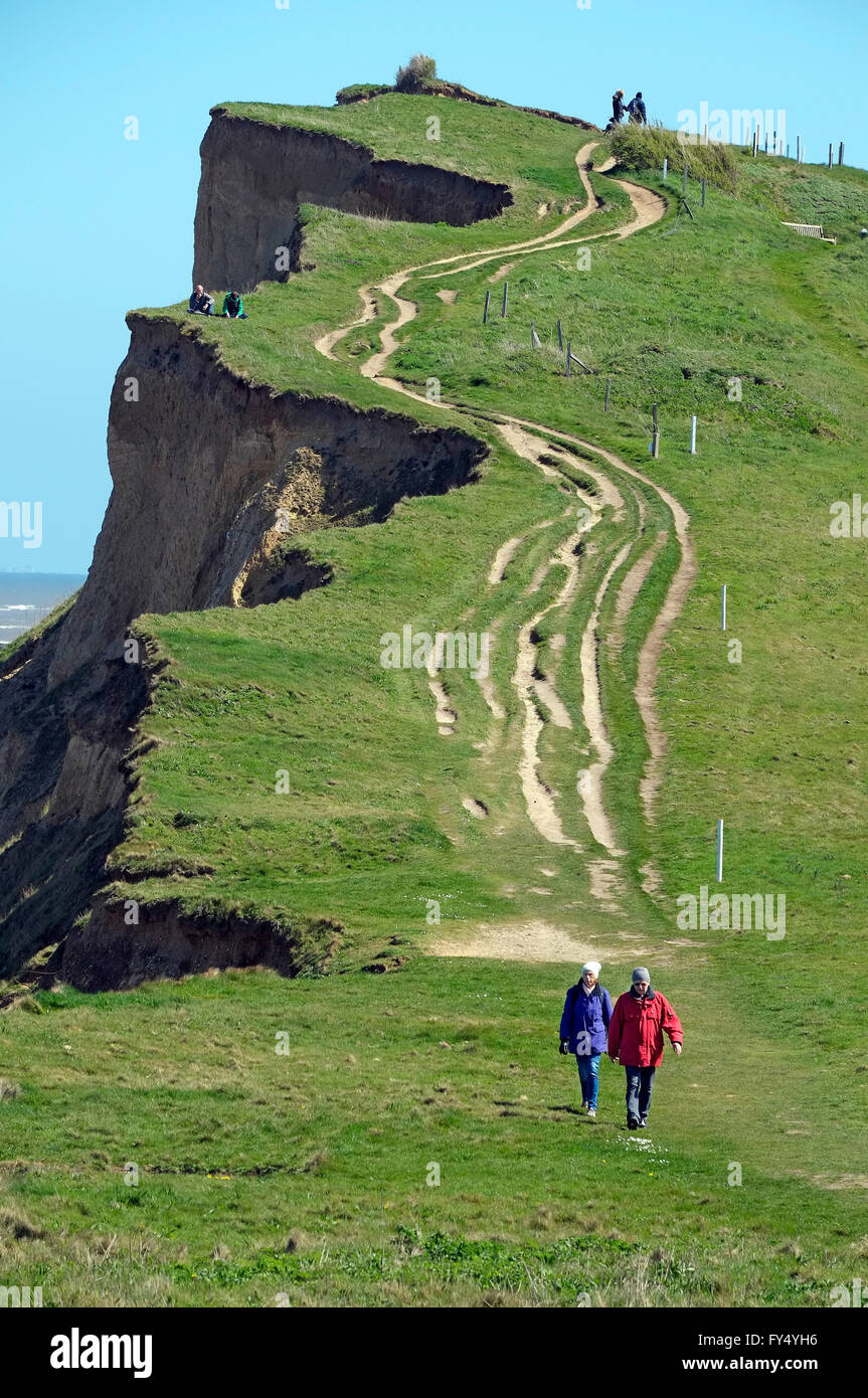 north norfolk coastal path at sheringham, england Stock Photo Alamy