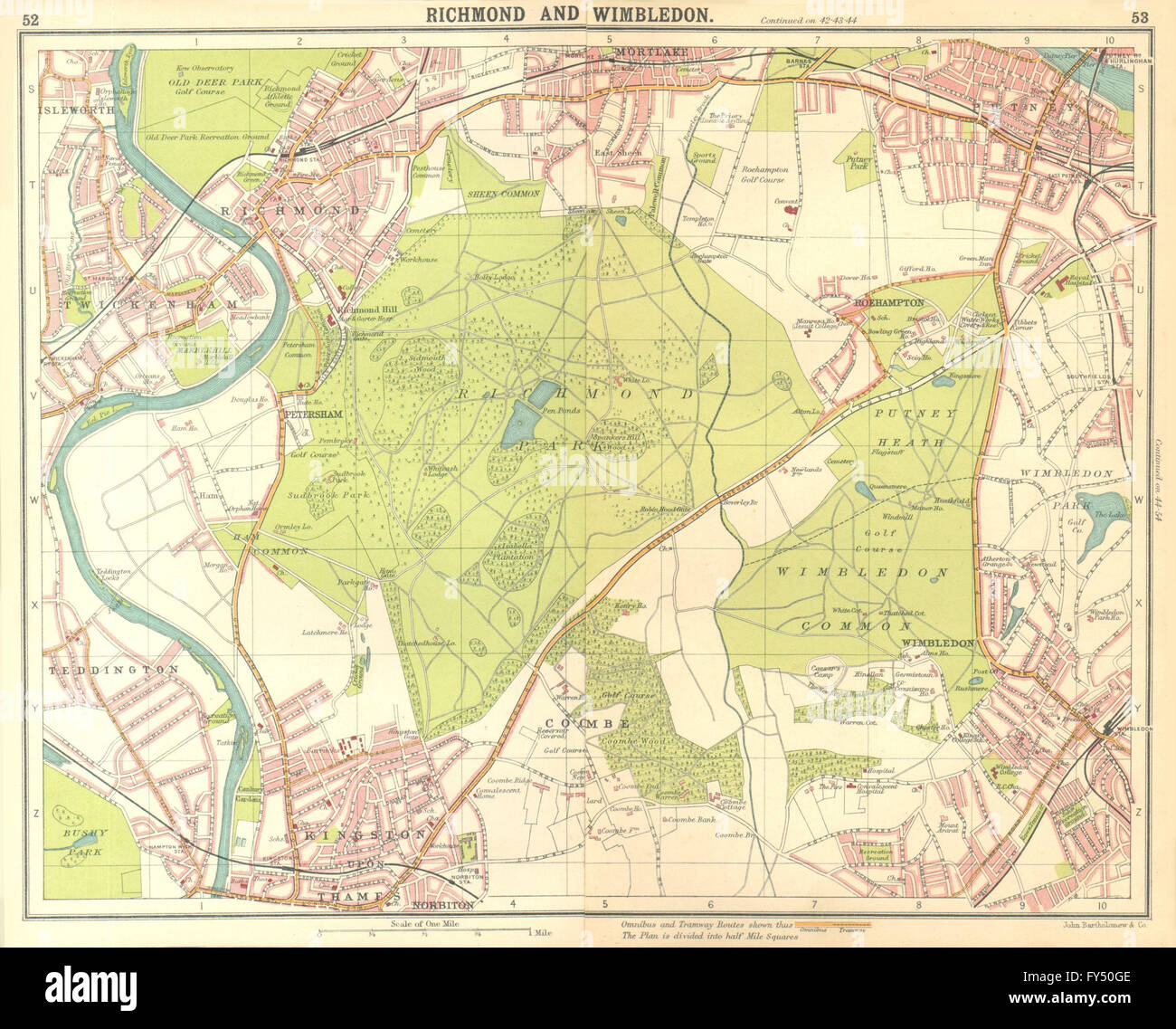 Map of wimbledon hi-res stock photography and images - Alamy