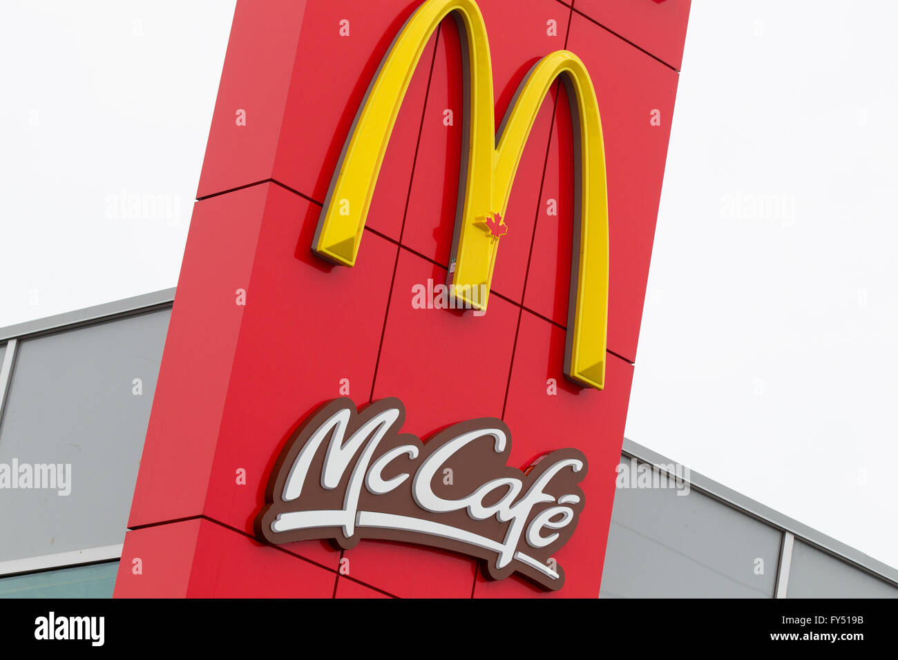 McDonald's restaurant in Kingston, Ont.,  on Monday Jan. 25, 2016. Stock Photo