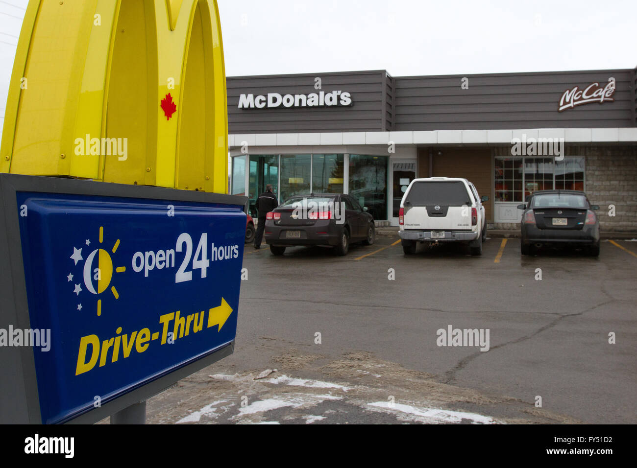 McDonald's restaurant in Kingston, Ont., on Monday Jan. 25, 2016 Stock