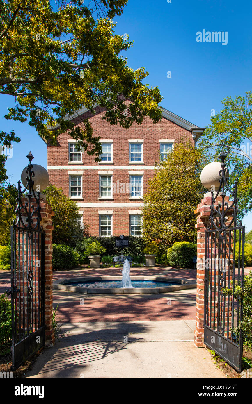 'Old College' (b. 1806), the first permanent building on the University of Georgia Campus, Athens, Georgia, USA Stock Photo