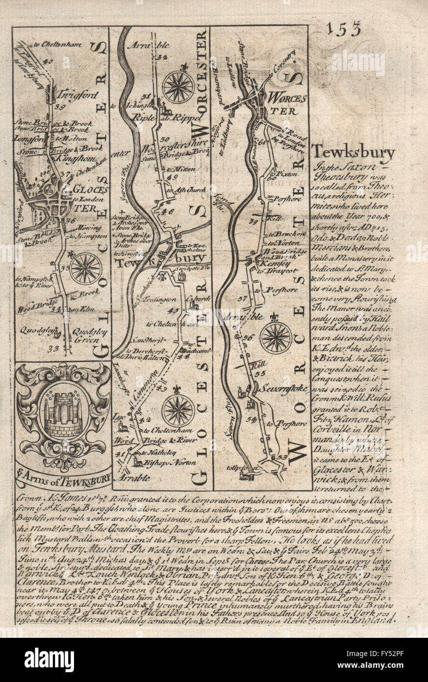 GloucesterTewkesburyRippleSevern StokeWorcester OWEN/BOWEN road map