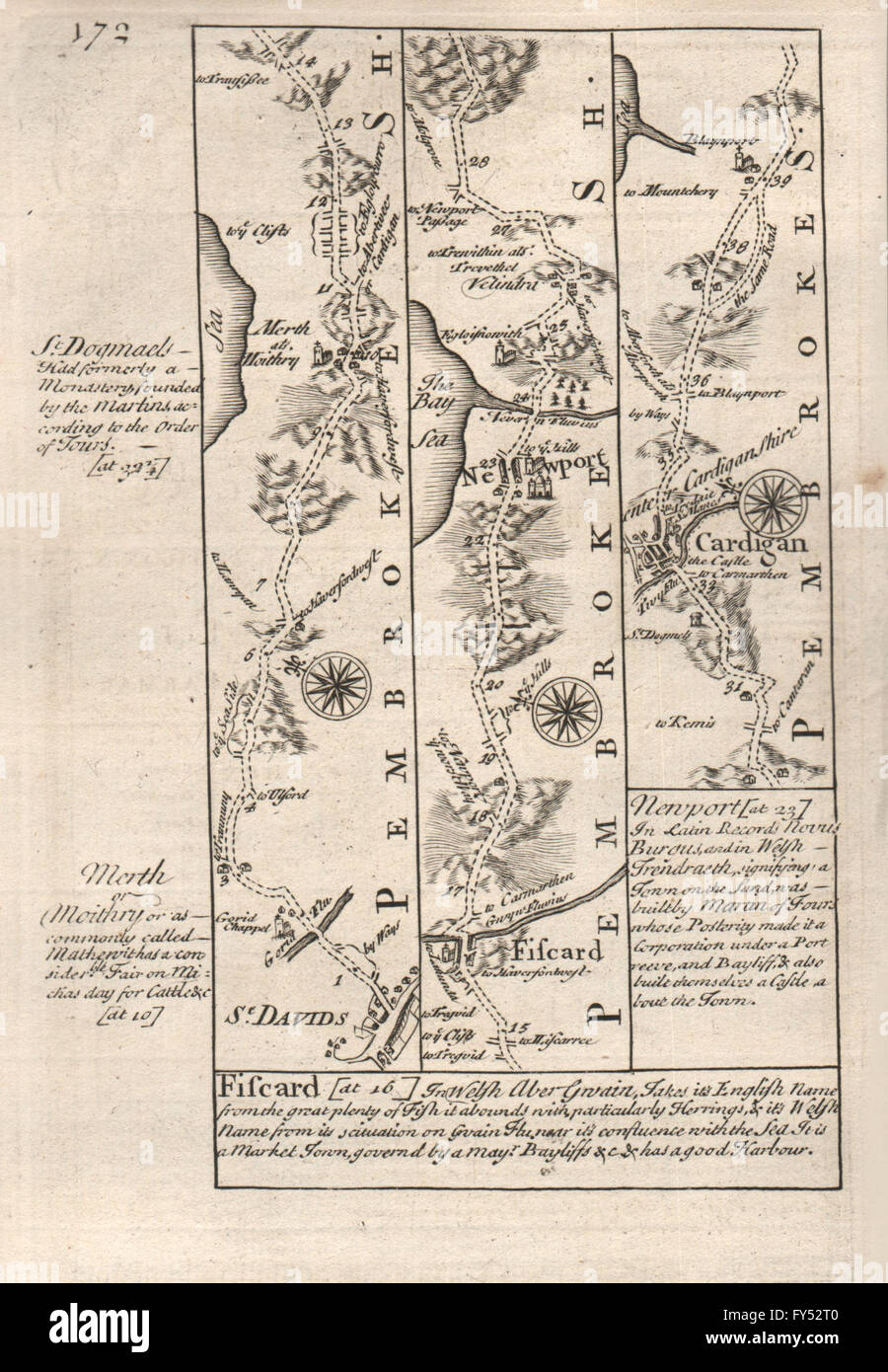 Fishguard map hires stock photography and images Alamy