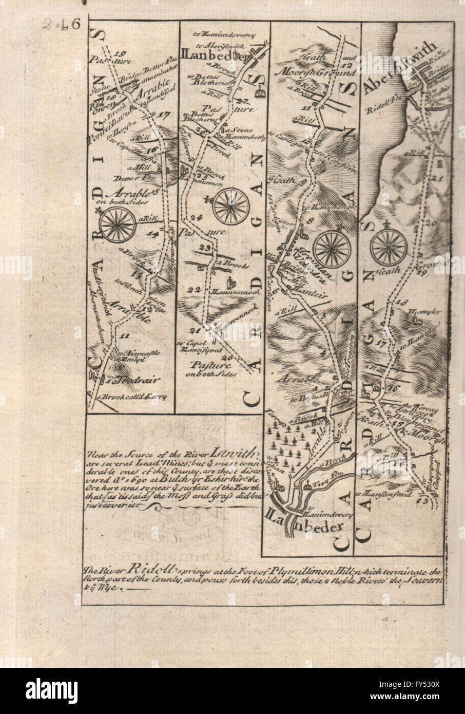 Guildford-Godalming-Chiddingfold-Midhurst-Chichester OWEN//BOWEN road map 1753