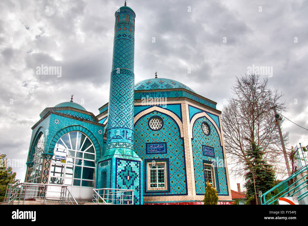 Tiled mosque in Kutahya, Turkey Stock Photo
