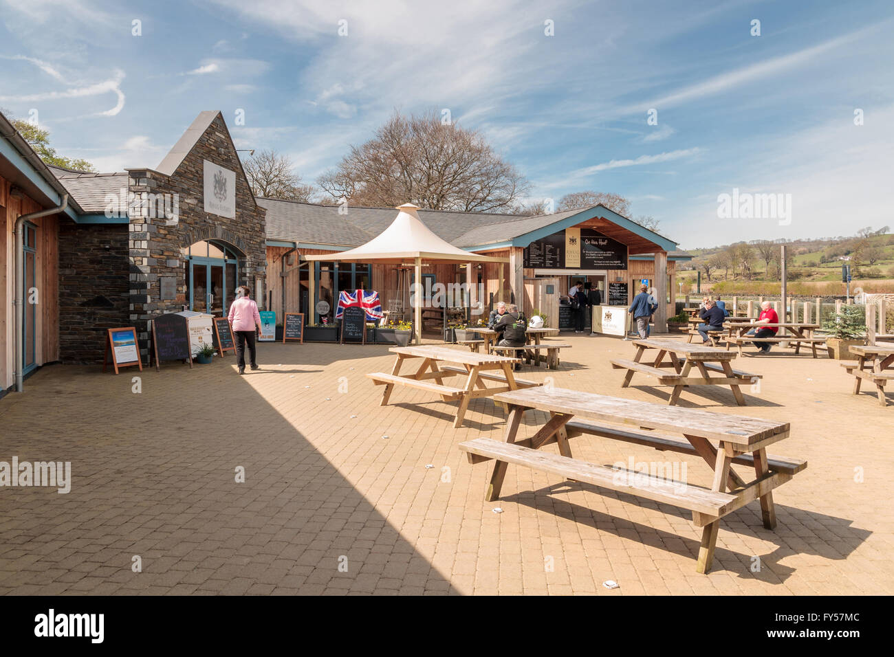 Rhug Estate organic cafe and farm shop in Corwen North Wales the estate