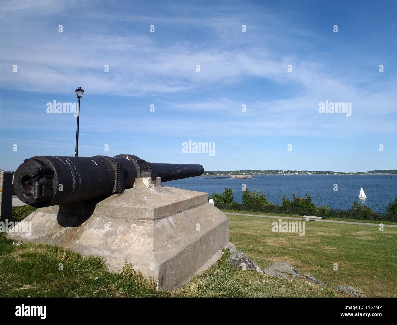 Historic USS Maine Gun from the sunk harbor of Havana, Cuba February