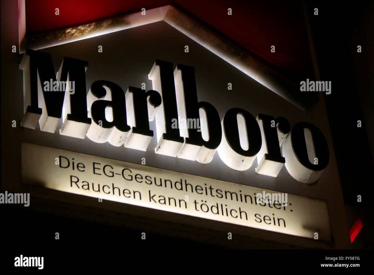 Markennamen: 'Marlboro', Berlin. Stock Photo