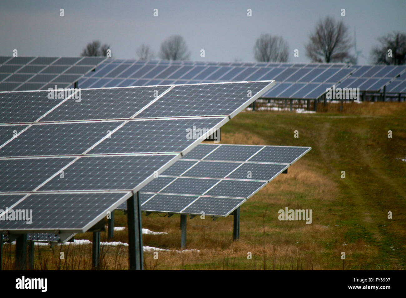Solaranlage, Berlin. Stock Photo