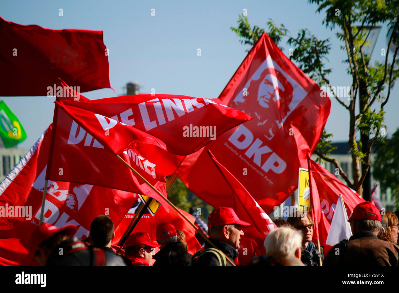 Impressionen Demonstrationen gegen TTIP, 10. Oktober 2015, Berlin. Stock Photo