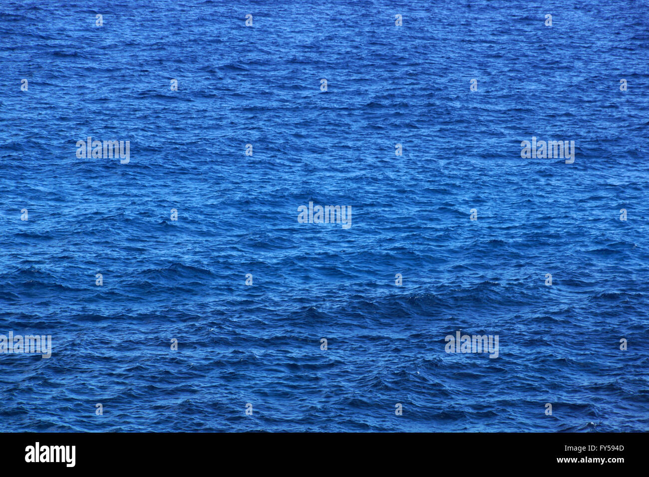 Ocean Water ripples off the coast if Oahu.  Good for backgrounds textures. Stock Photo