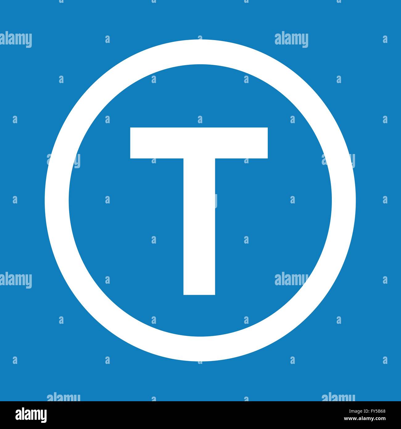 Basic font letter T icon Illustration design Stock Vector Image & Art ...