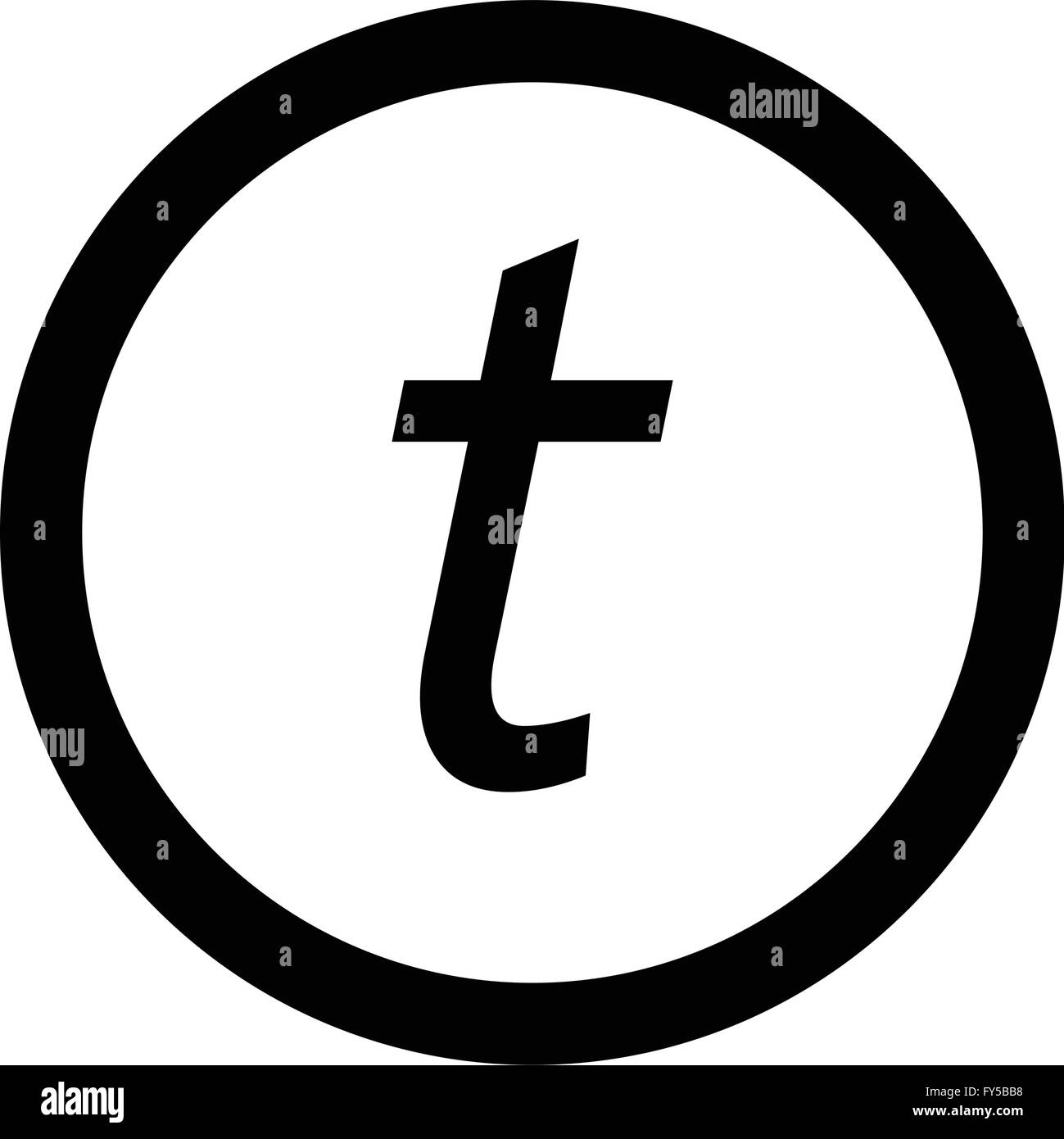 Basic font letter t icon Illustration design Stock Vector Image & Art ...