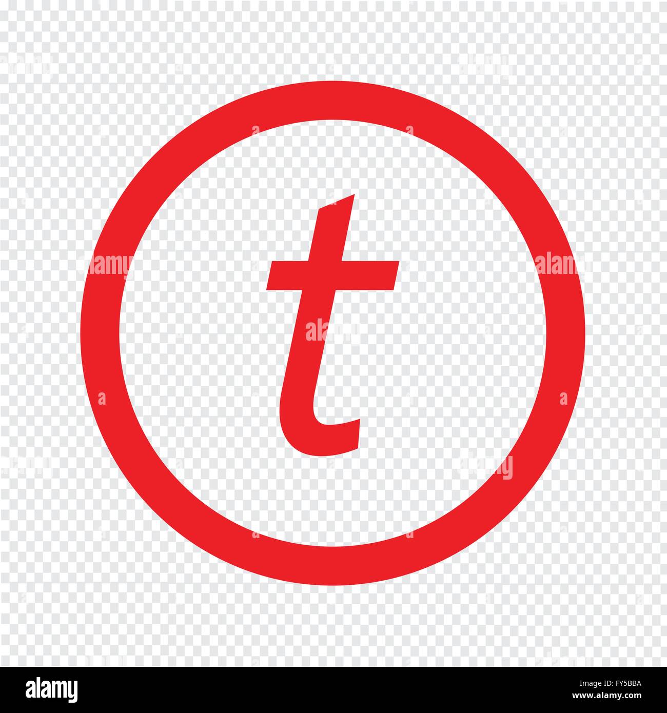 Basic font letter t icon Illustration design Stock Vector Image & Art ...