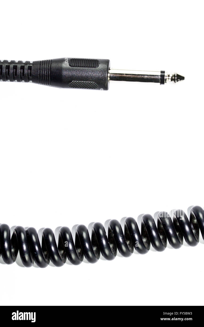 Guitar Lead and Jack Stock Photo Alamy