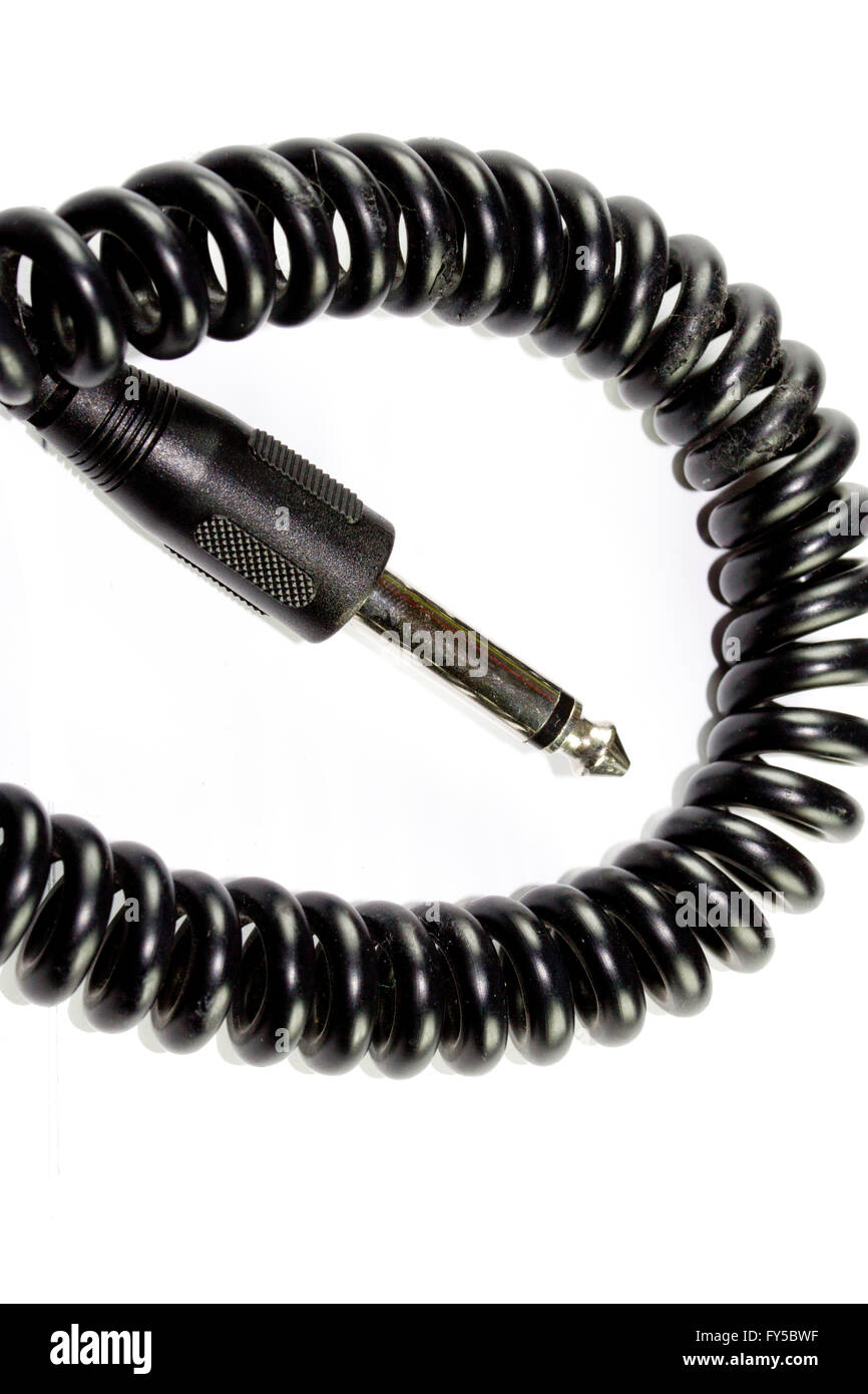 Guitar Lead and Jack Stock Photo Alamy
