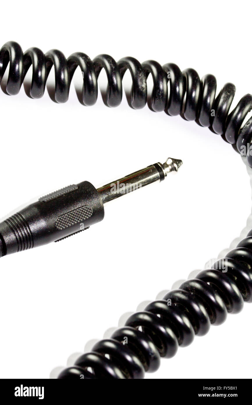 Guitar Lead and Jack Stock Photo Alamy