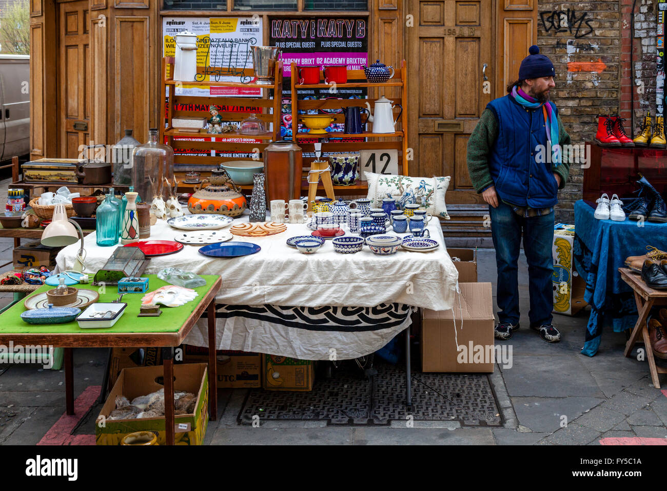 Brick Lane Sunday Market London UK Stock Photo Alamy