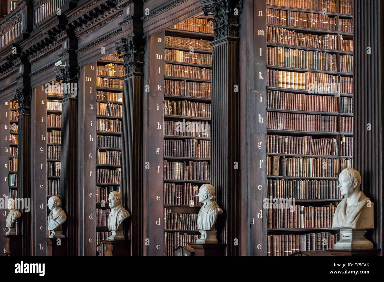 The Trinity Library of Trinity College in Dublin is one of the oldest