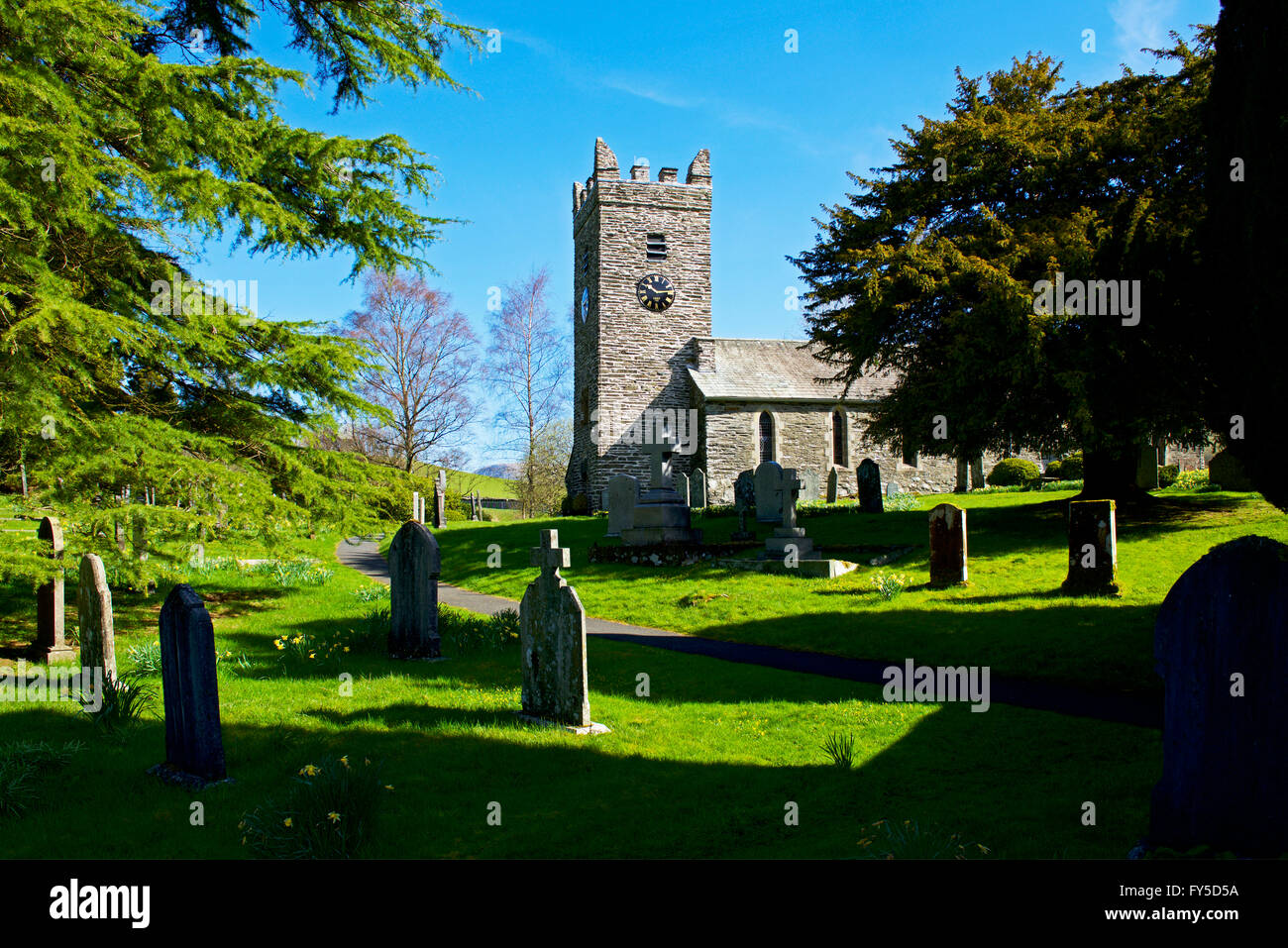 Jesus Church, Troutbeck, Lake District National Park, Cumbria, England UK Stock Photo