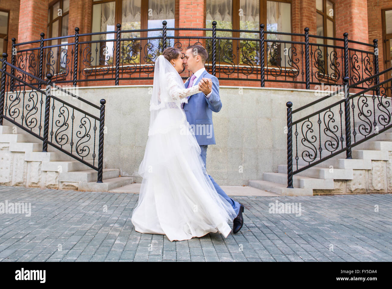 Beautiful wedding dance Stock Photo Alamy