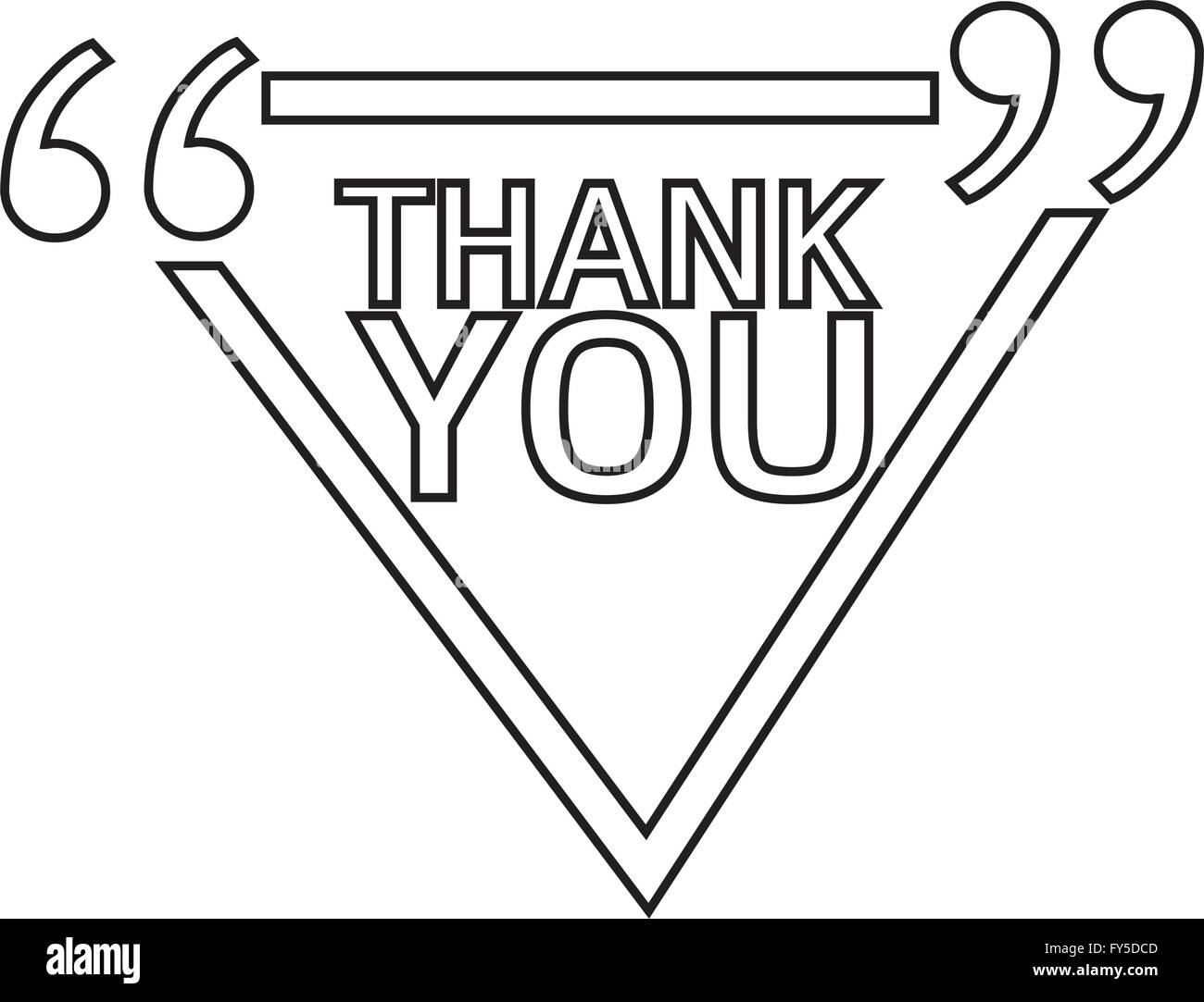 THANK YOU Lettering Illustration design Stock Vector Image & Art - Alamy