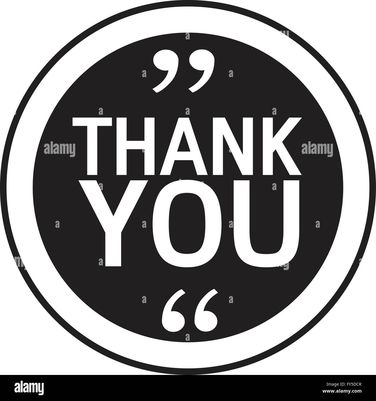 THANK YOU Lettering Illustration design Stock Vector Image & Art - Alamy