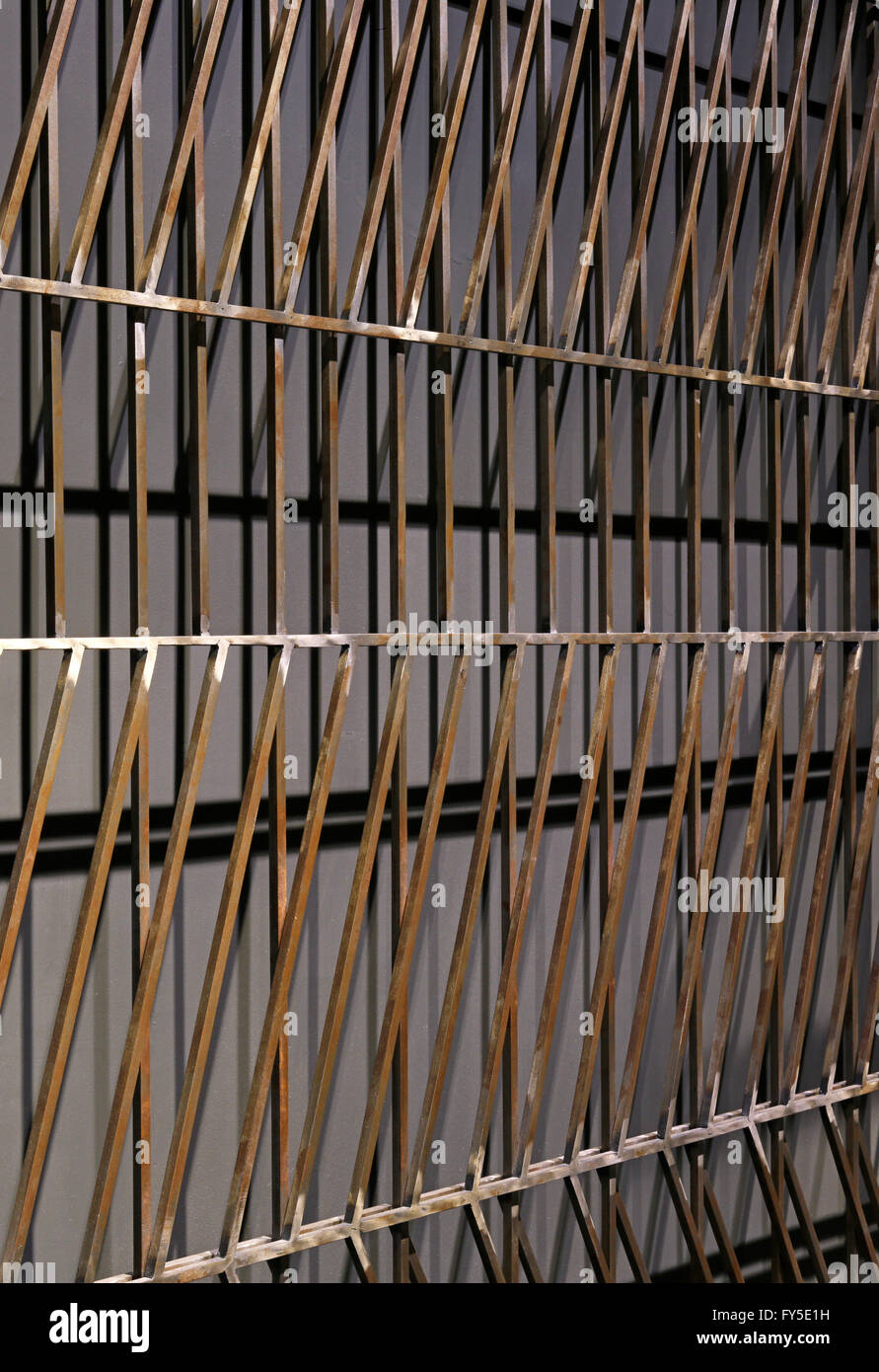 Intricate bespoke steel work detail. Abishek Gupta Shop, New Delhi