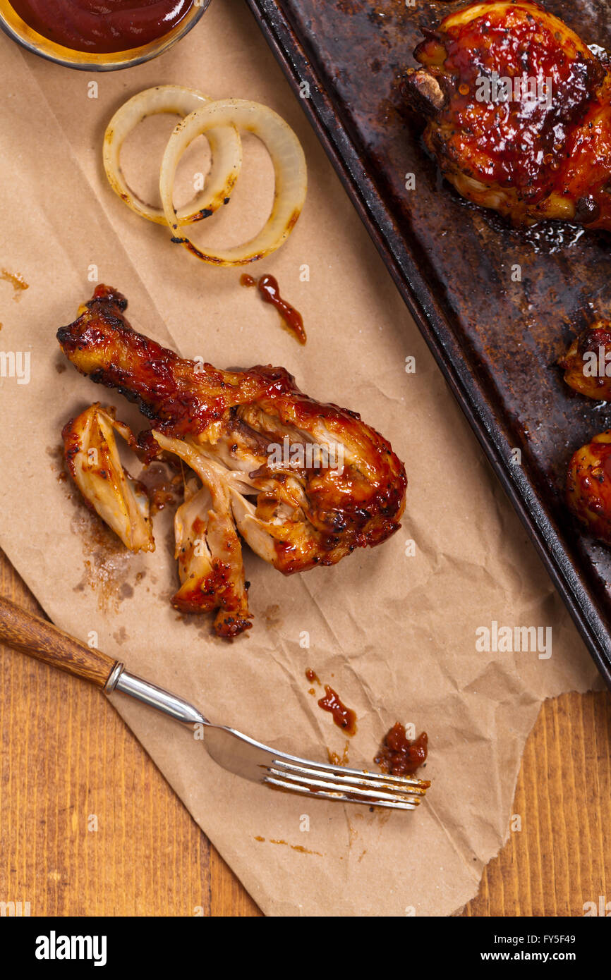 Oven roast chicken drumsticks hires stock photography and images Alamy