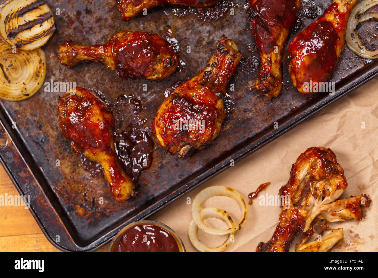 Oven roast chicken drumsticks hires stock photography and images Alamy