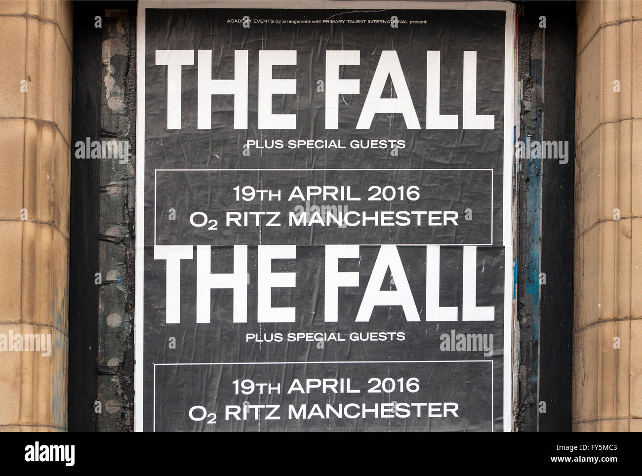 The Fall Posters Manchester Stock Photo