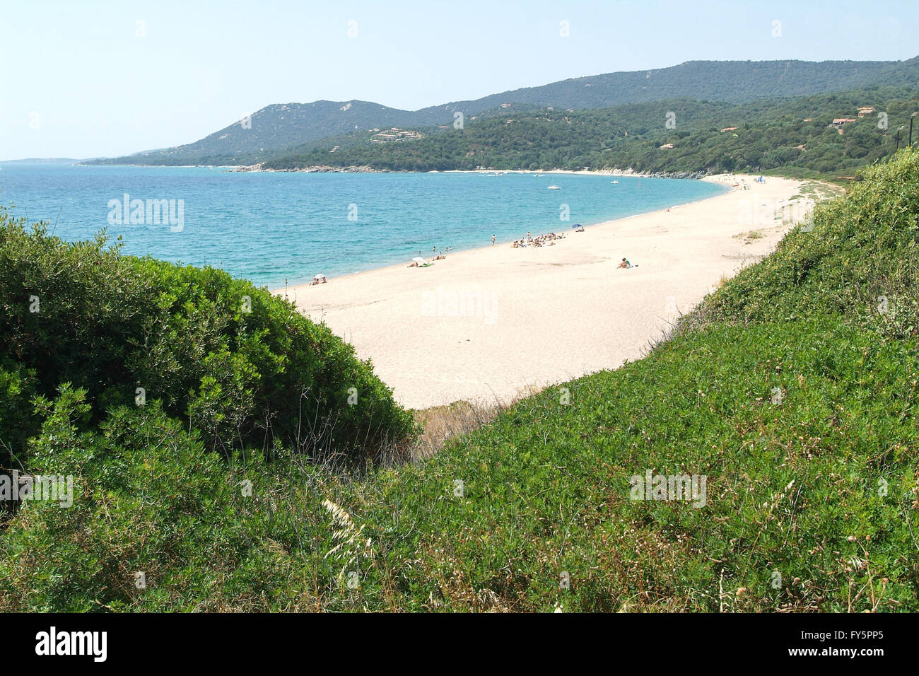 The beach of Olmeto on Corsica island, France Stock Photo - Alamy